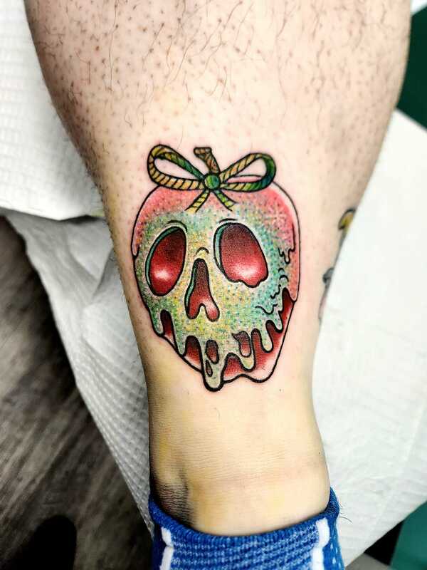 poison apple tattoo by nicole at tantrix body art