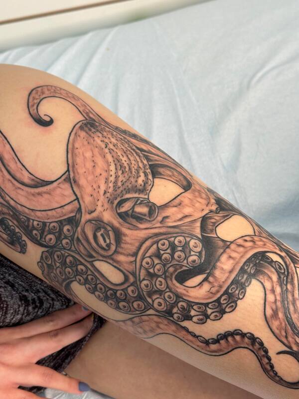 Octopus Tattoo by Haley at Tantrix Body Art