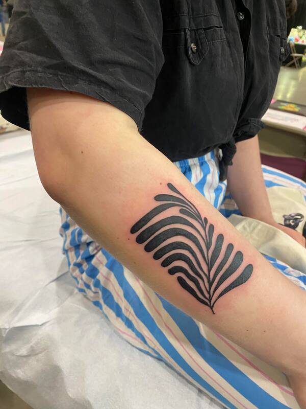 Abstract Tattoo by Haley at Tantrix Body Art