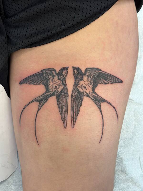 Bird Tattoo by Haley at Tantrix Body Art