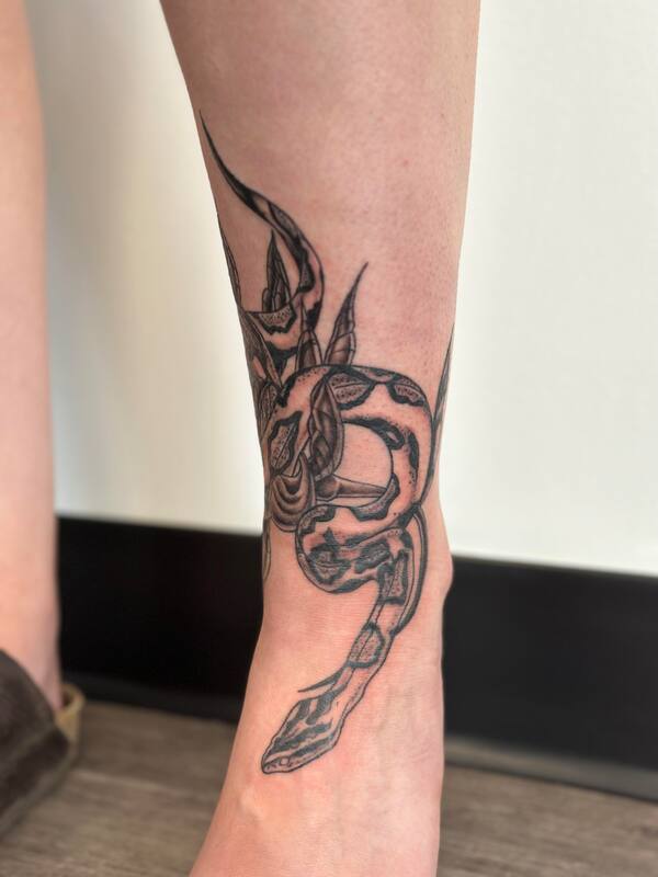 Snake Tattoo by Haley at  Tantrix Body 
Art