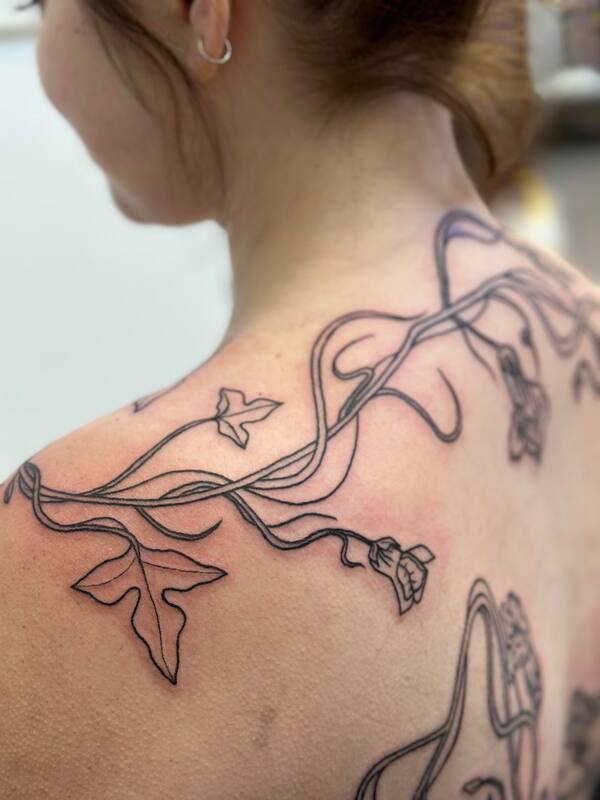 Vine Tattoo by Haley at Tantrix Body Art