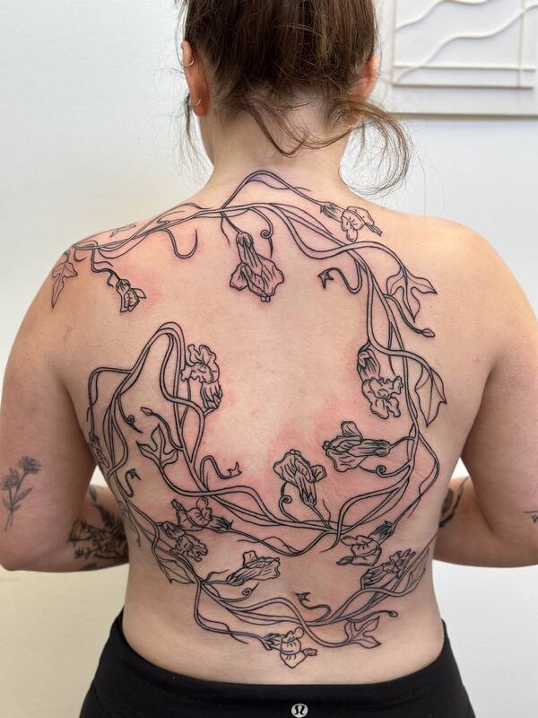Vine Tattoo by Haley at Tantrix Body Art