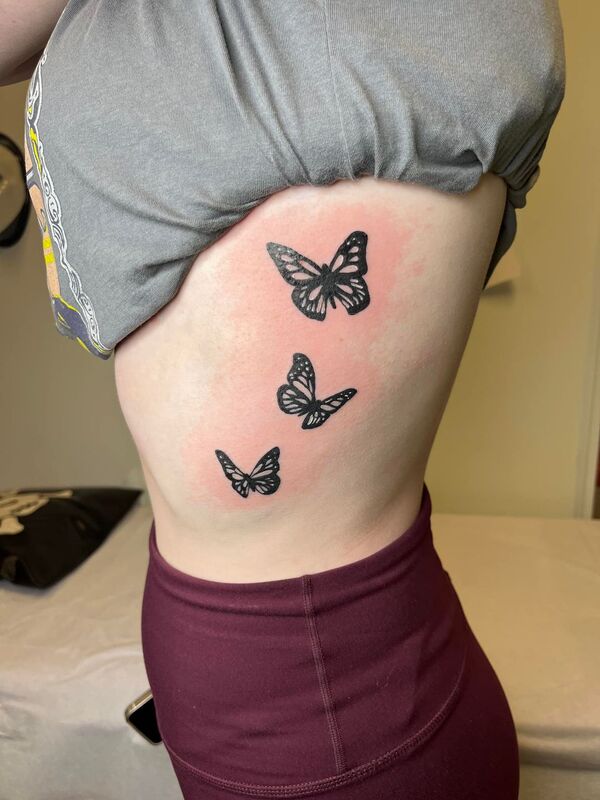 butterfly tattoo by bella at tantrix body art