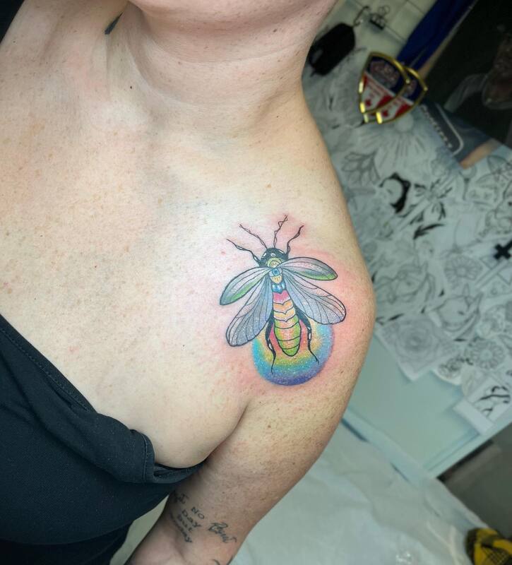 lightening bug tattoo