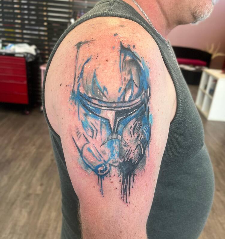 Star Wars watercolour tattoo