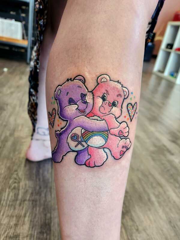 care bear tattoo by nicole at tantrix body art
