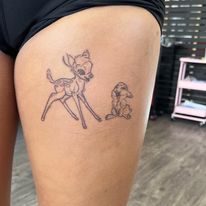 bambi tattoo by bella at tantrix body art