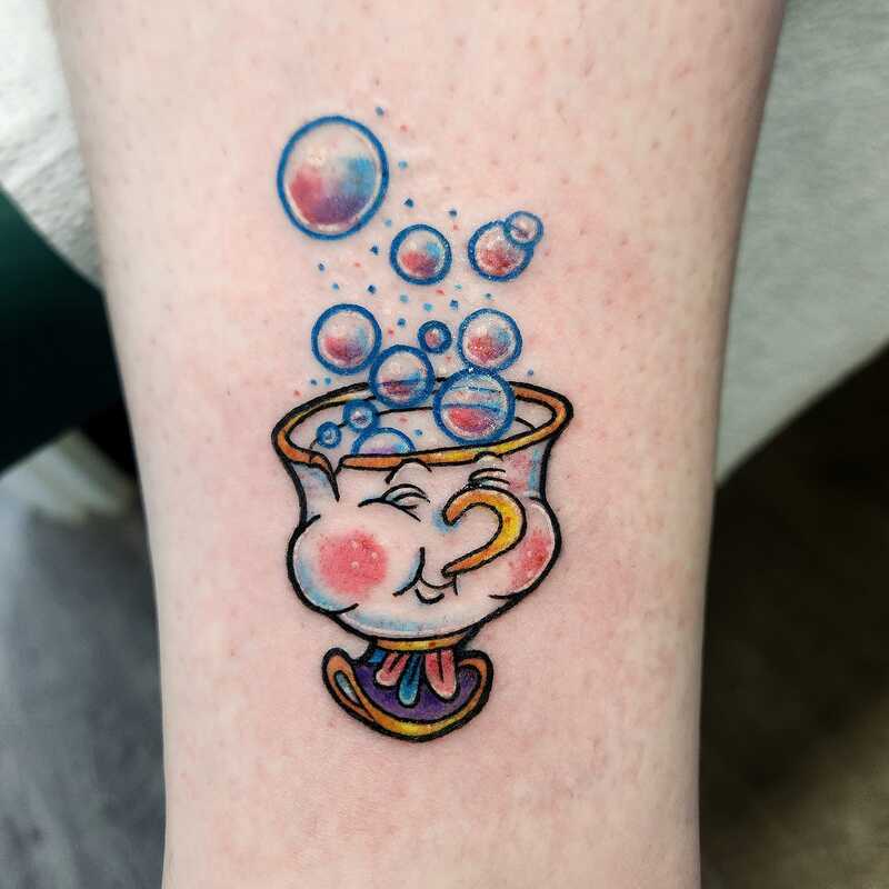 teacup tattoo by nicole at tantrix body art 