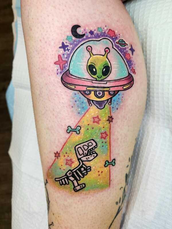 alien tattoo by nicole at tantrix body art 