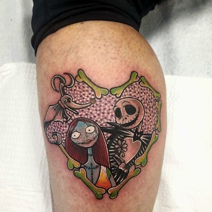 Sally and jack tattoo by nicole at tantrix body art